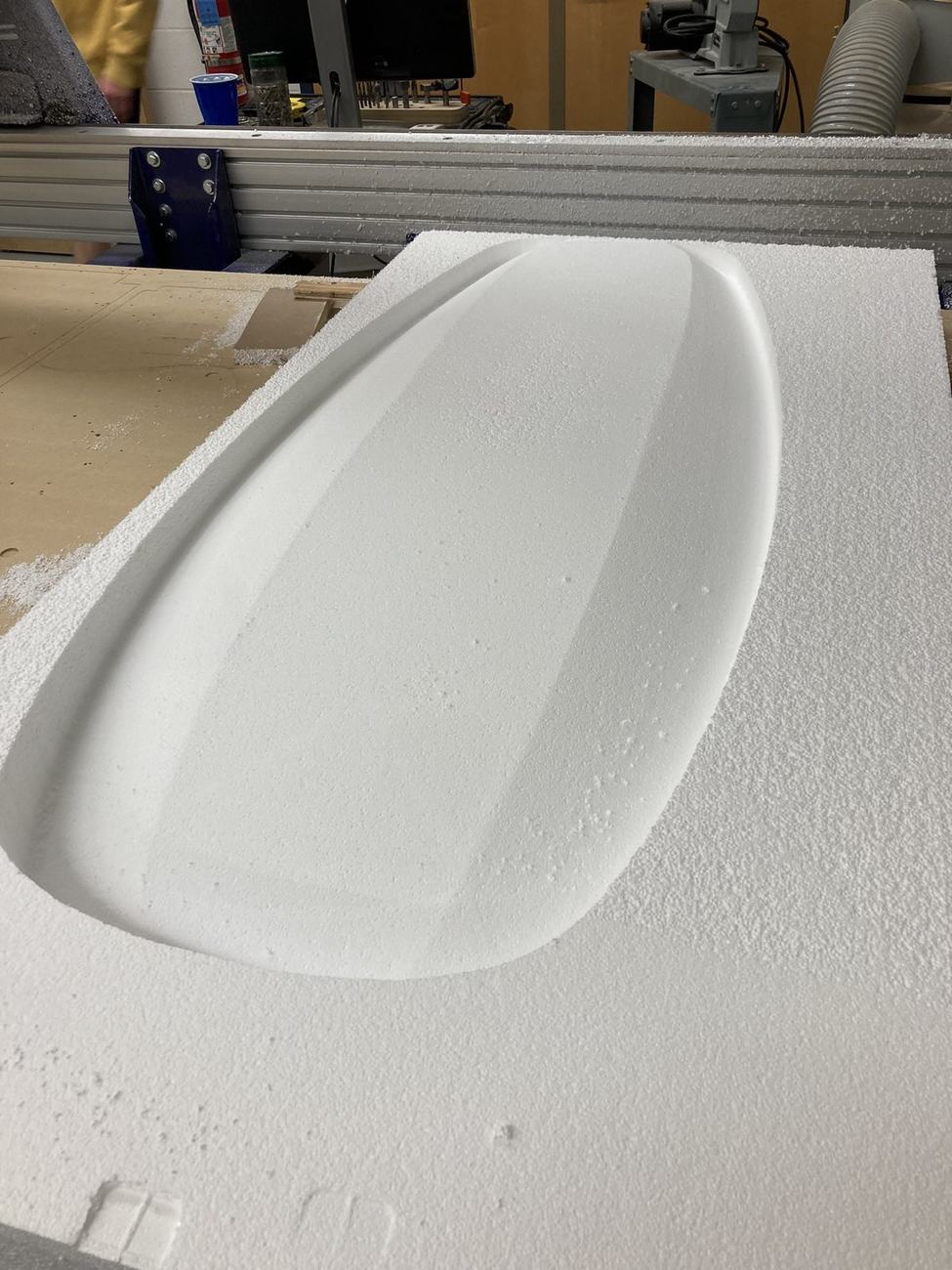 CNC-Machined Hydrofoil Board Core