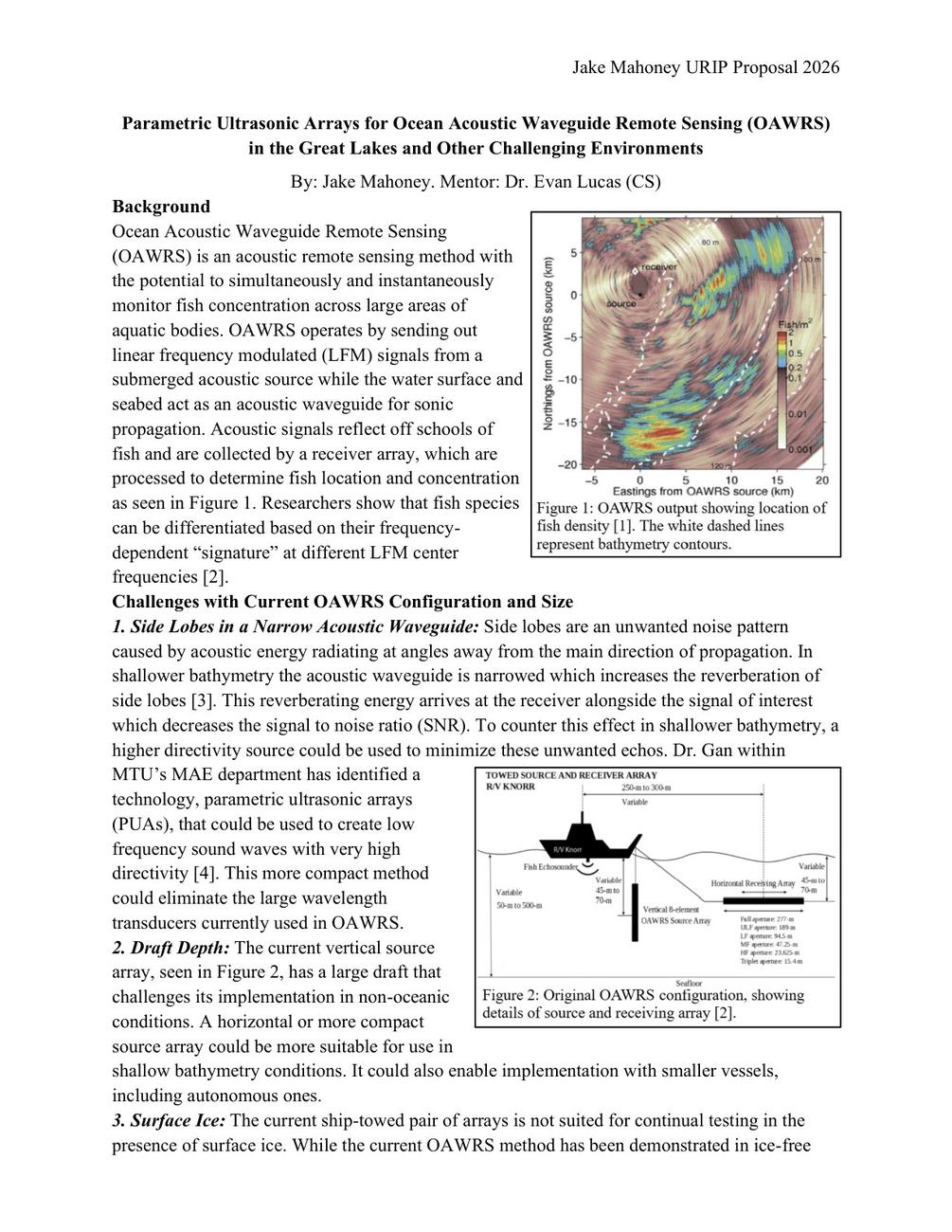 OAWRS URIP project proposal page 1