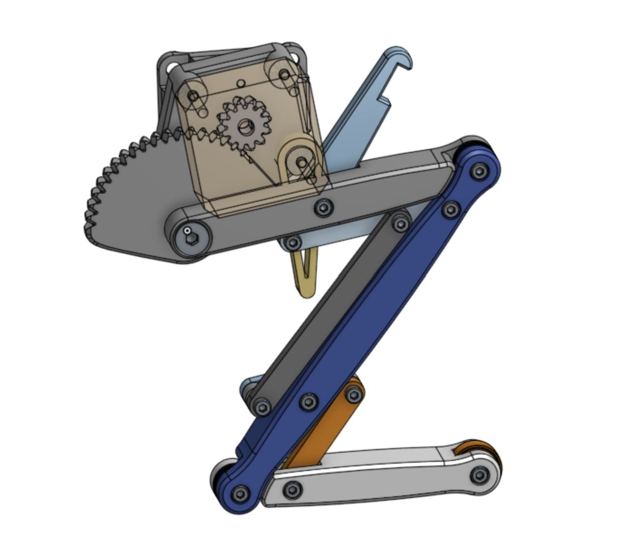 Rabbit leg prosthesis full CAD assembly