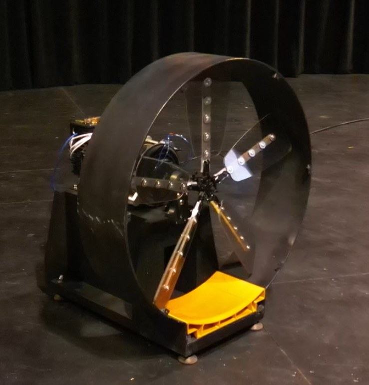 Rotary subwoofer on stage during Design Expo