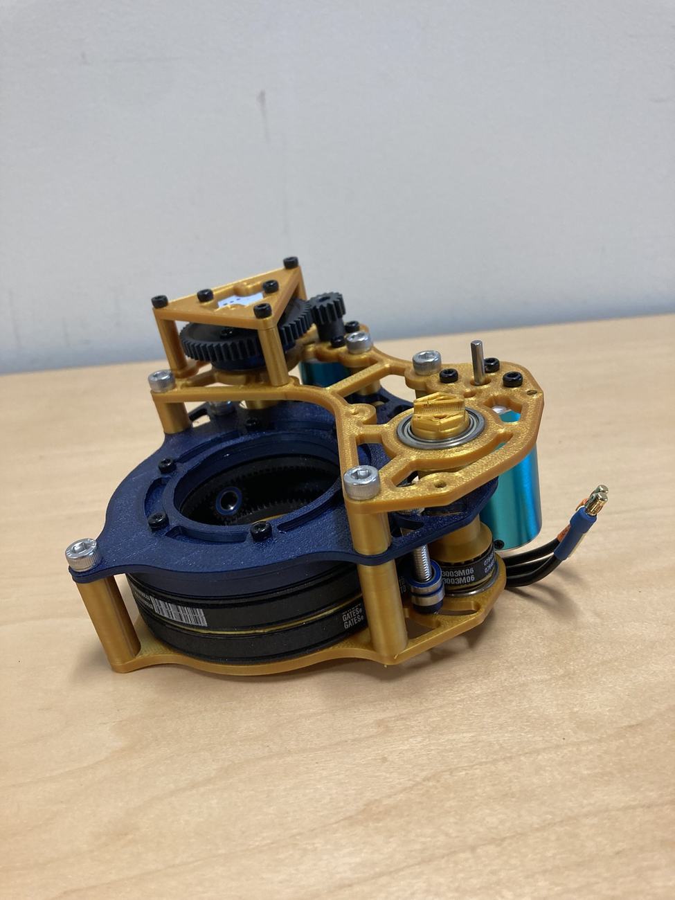 3D-printed differential swerve drive prototype